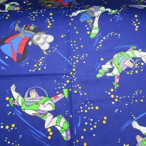 Vintage Disney's Toy Story 2 "Buzz Lightyear & Zurg" Cotton Fabric #9310